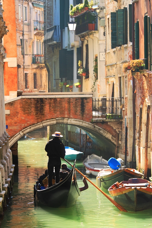 Don't leave Venice without taking a gondola ride through the canals. 