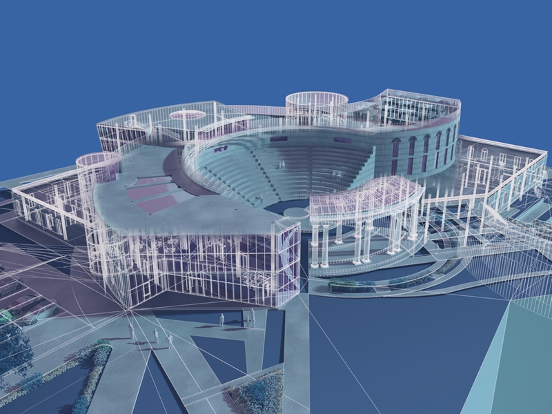 3D modelling helps to better visualise what the final structure will look like.